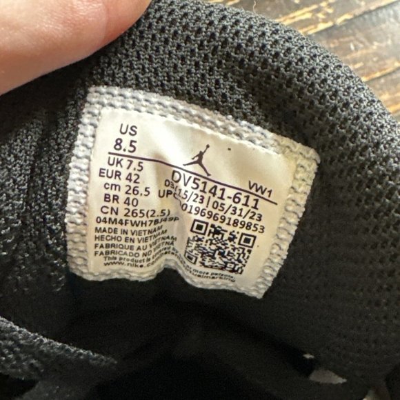 Nike Jordan Nu Retro 1 Low Shoes 'Varsity Red' (DV5141-611) Size 8.5 - Picture 6 of 7